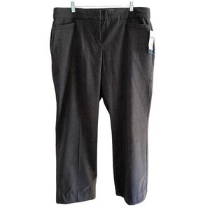 NWT Kim Rogers Gray Pinstriped Pants